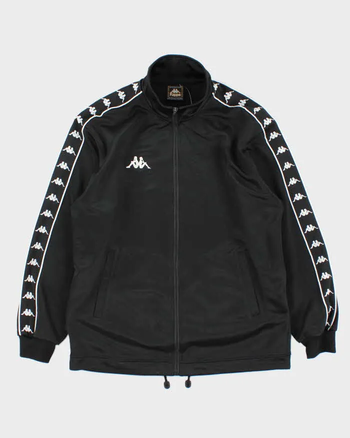 Vintage 1990s Kappa Black Classic Logo Track Jacket - M sold by Rokit