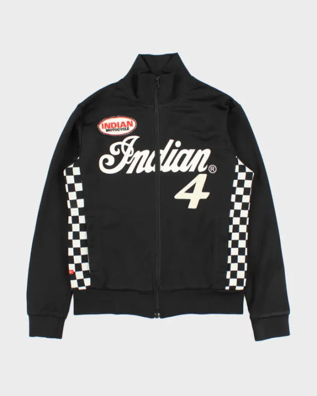 Vintage Y2K 00s Indian Motorcycle Checkered Track Jacket - L sold by Rokit