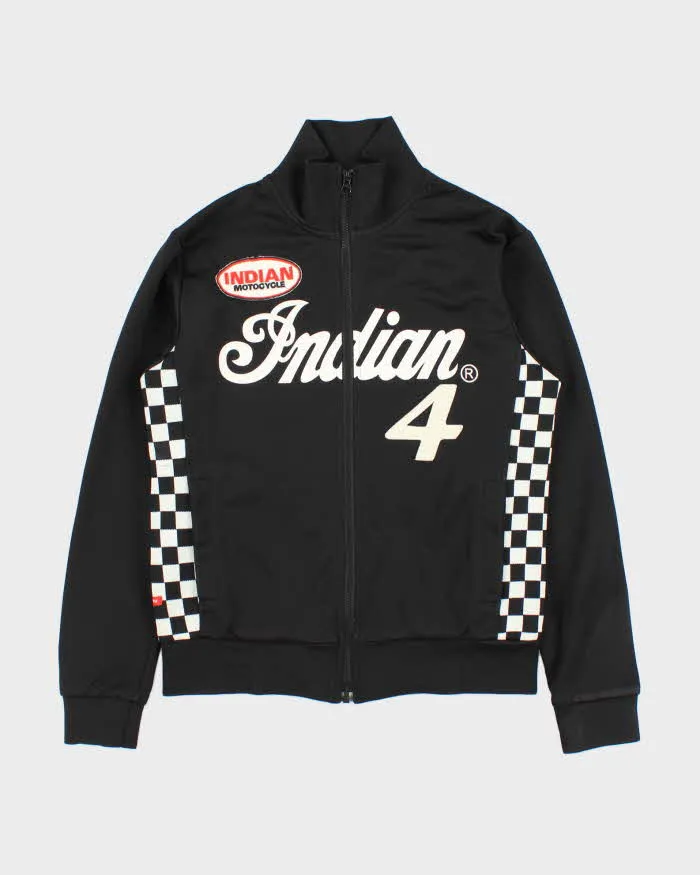 Vintage Y2K 00s Indian Motorcycle Checkered Track Jacket - L sold by Rokit