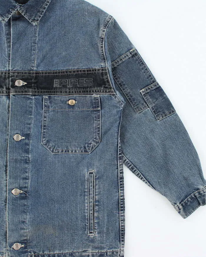 Vintage 1990s Lee Pipes Women's Skatewear Denim Jacket - M sold by Rokit product image thumbnail 3