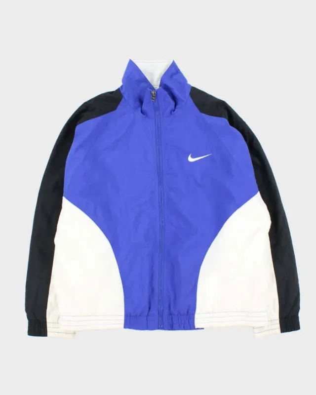 Vintage 1990s Nike Big Swoosh Tri-Colour Shell Windbreaker Jacket - M sold by Rokit