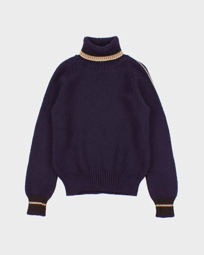 Vintage AW2001 Prada Sport Women's Chunky Wool Ribbed Roll Neck Knit Jumper - M sold by Rokit