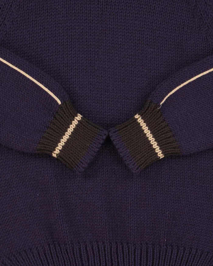 Vintage AW2001 Prada Sport Women's Chunky Wool Ribbed Roll Neck Knit Jumper - M sold by Rokit product image thumbnail 4