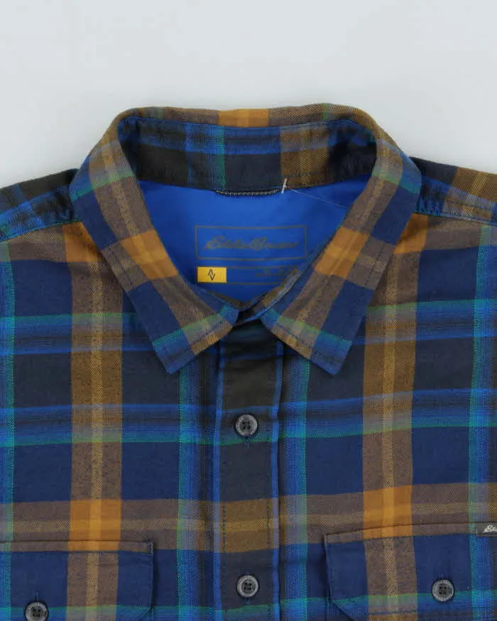 Vintage Eddie Bauer Plaid Classic Fit Long Sleeve Flannel Shirt - L sold by Rokit product image thumbnail 5