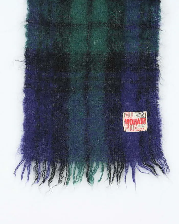Vintage All Mohair Pile Check Scarf sold by Rokit product image thumbnail 5