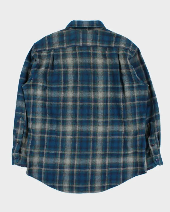 Vintage 00s Pendleton Outdoorsman Made In USA Wool Plaid Flannel Shirt - L sold by Rokit product image thumbnail 2