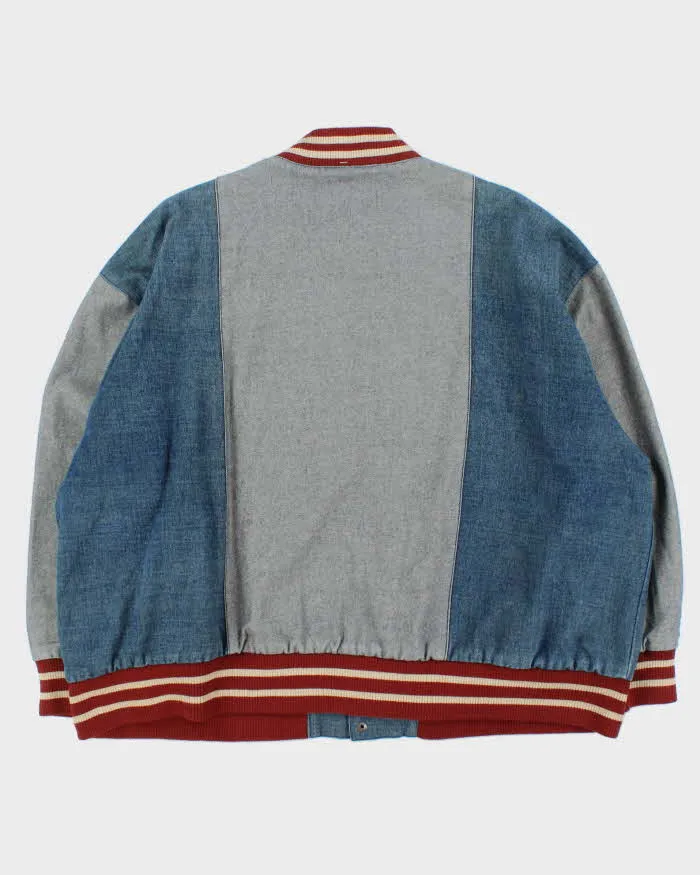 Vintage Y2K 00s Double Name Japan World Series Denim Varsity Baseball Jacket - XL sold by Rokit product image thumbnail 2