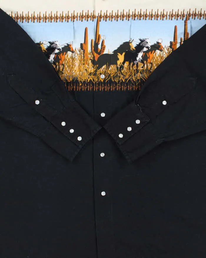 Vintage 1990s Cumberland Outfitters Snap Button Wild Horse Long Sleeve Western Shirt - XL sold by Rokit product image thumbnail 4
