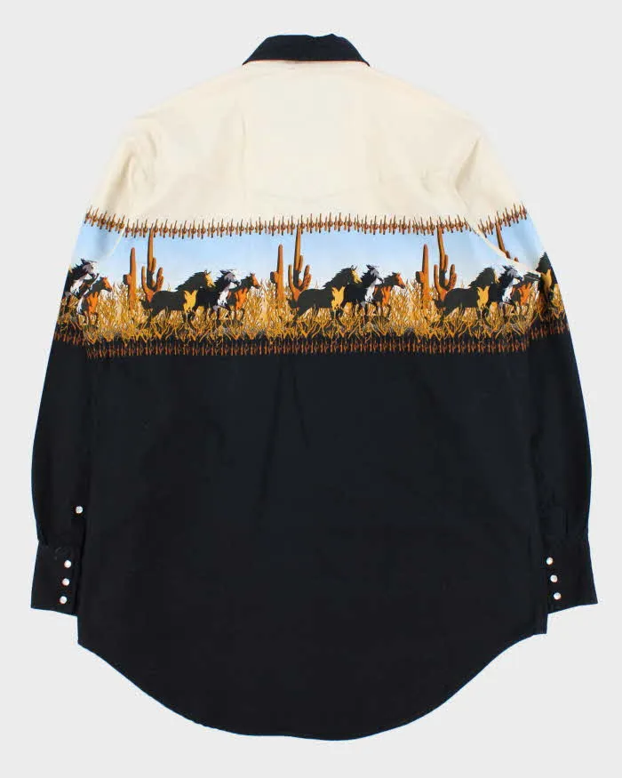 Vintage 1990s Cumberland Outfitters Snap Button Wild Horse Long Sleeve Western Shirt - XL sold by Rokit product image thumbnail 2