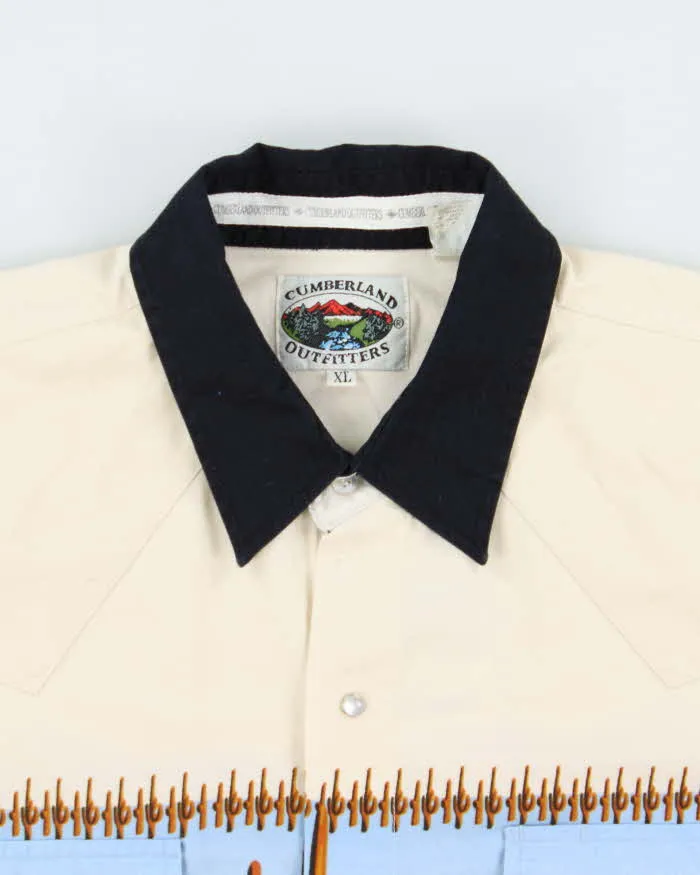 Vintage 1990s Cumberland Outfitters Snap Button Wild Horse Long Sleeve Western Shirt - XL sold by Rokit product image thumbnail 5