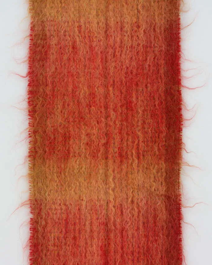 Vintage 1990s Calzeat Of Scotland Mohair Wool Blend Fringed Scarf sold by Rokit product image thumbnail 3