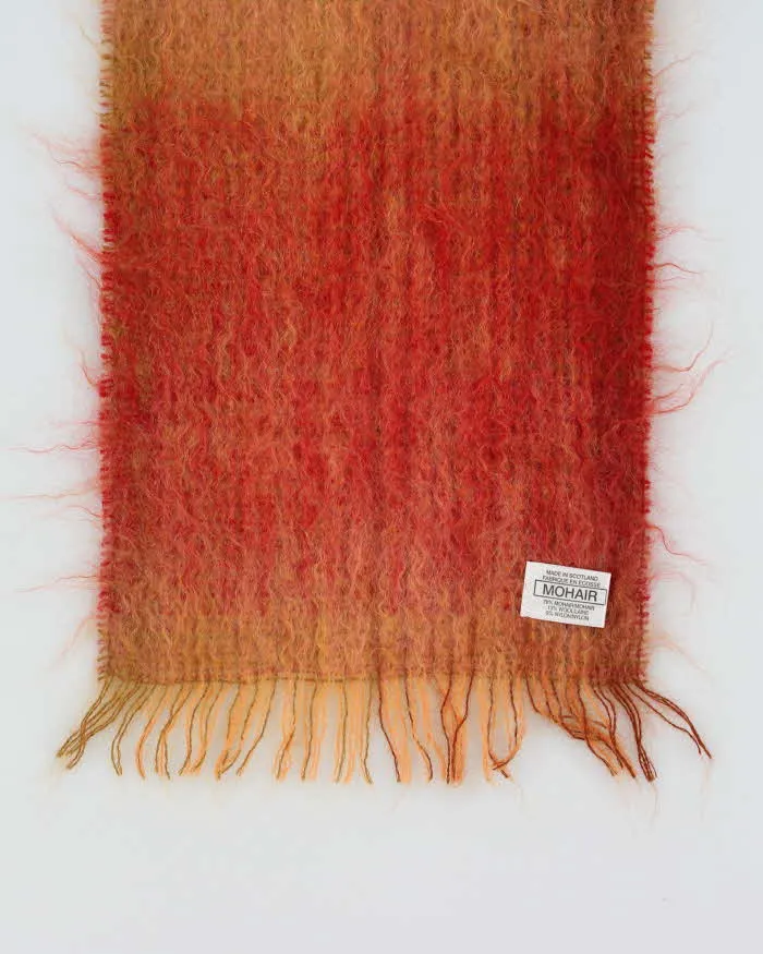 Vintage 1990s Calzeat Of Scotland Mohair Wool Blend Fringed Scarf sold by Rokit product image thumbnail 4