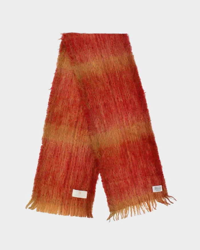 Vintage 1990s Calzeat Of Scotland Mohair Wool Blend Fringed Scarf sold by Rokit product image thumbnail 2