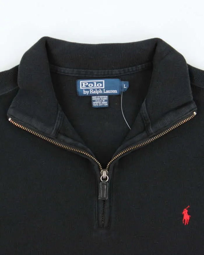 Vintage Y2K 00s Polo Ralph Lauren Classic Quarter-Zip Sweatshirt - L sold by Rokit product image thumbnail 5