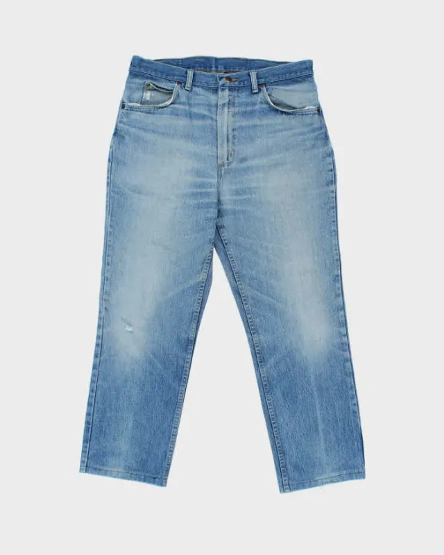 Vintage 1980s Wrangler 909 Blue Bell Cowboy Straight Leg Bootcut Denim Jeans - W36 L28 sold by Rokit