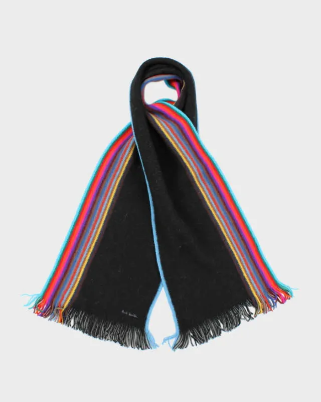 Vintage Paul Smith Stripe Wool Scarf sold by Rokit