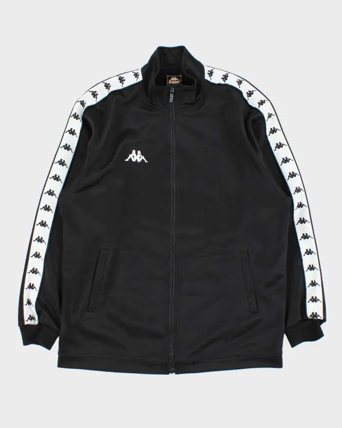 Vintage 1990s Kappa Black Classic Logo Track Jacket - L sold by Rokit