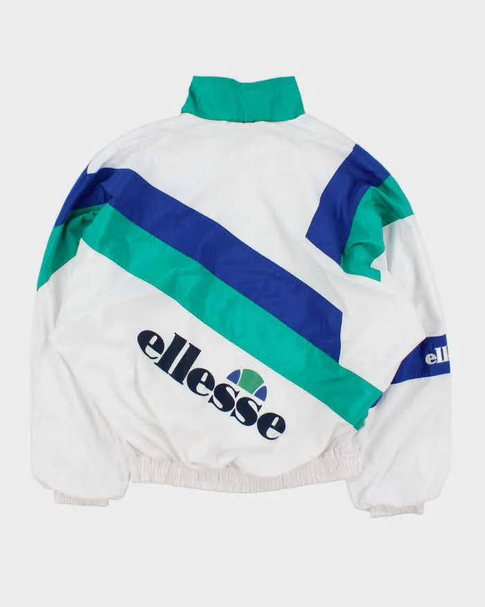Vintage 1990s Ellesse Japan Spell Out Tri-Colour Shell Bomber Jacket - L sold by Rokit product image thumbnail 2