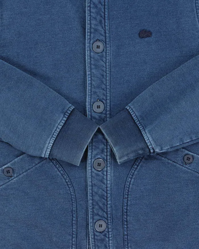 Vintage Lacoste Denim Jersey Bomber Jacket - L sold by Rokit product image thumbnail 4