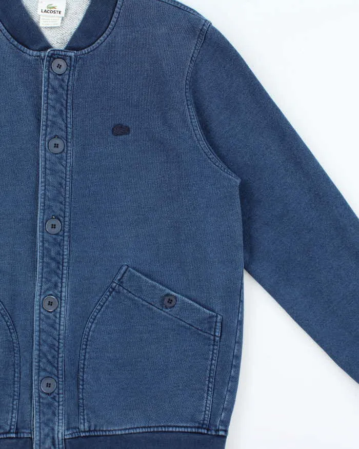 Vintage Lacoste Denim Jersey Bomber Jacket - L sold by Rokit product image thumbnail 3