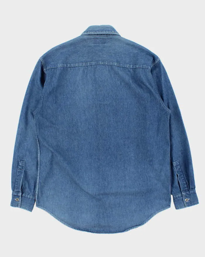 Vintage 1990s Missoni Sport Embroidered Long Sleeve Oversized Denim Shirt - S sold by Rokit product image thumbnail 2