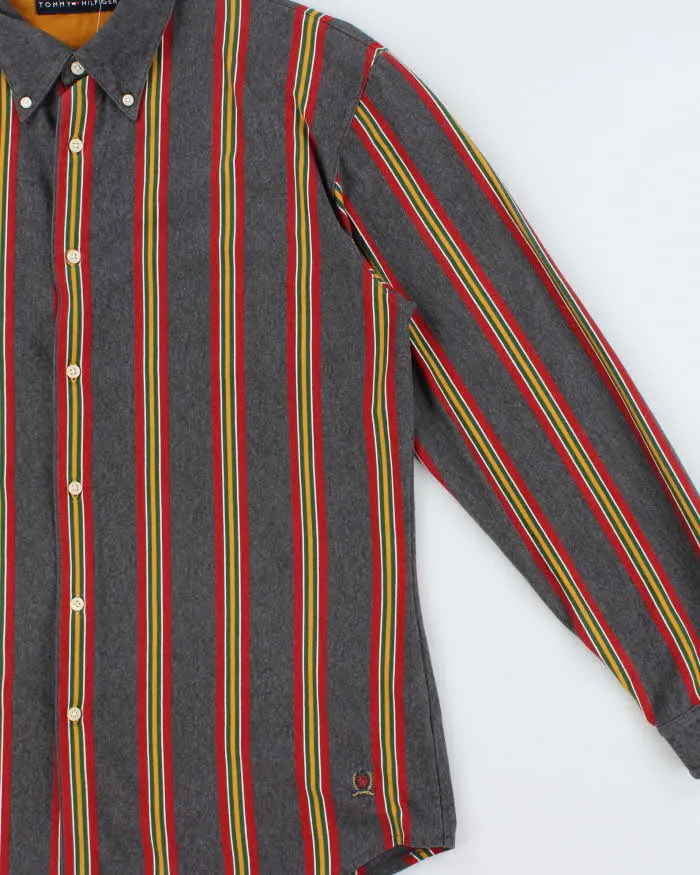 Vintage Y2K 00s Tommy Hilfiger Heavyweight Soft Cotton Striped Long Sleeve Shirt - L sold by Rokit product image thumbnail 3