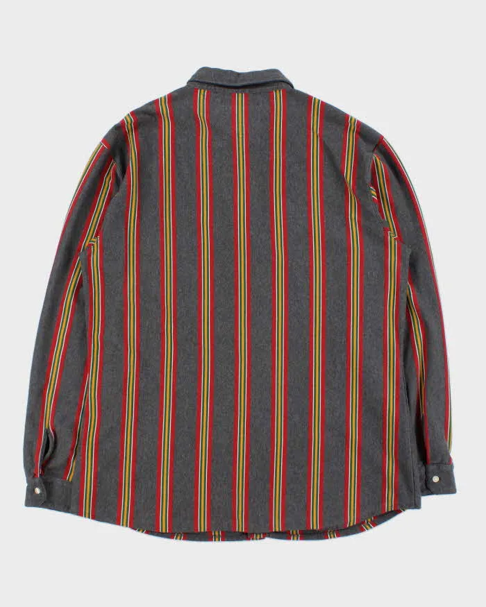 Vintage Y2K 00s Tommy Hilfiger Heavyweight Soft Cotton Striped Long Sleeve Shirt - L sold by Rokit product image thumbnail 2