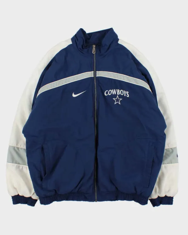 Vintage 1990s Nike NFL Pro Line Dallas Cowboys Quilt Lined Team Bomber Jacket - M made by Nike