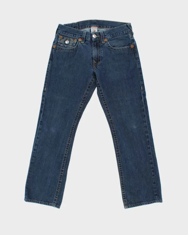 Vintage True Religion Denim Super T Flap Straight Leg Jeans - W34 L32 sold by Rokit