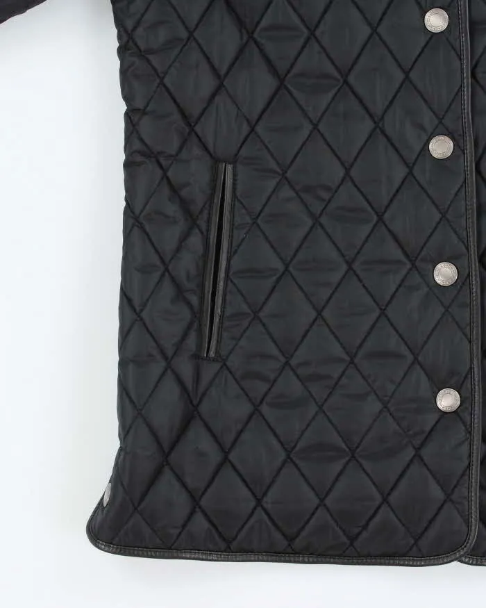 Vintage Y2K 00s Coach Signature C Lined Leather Trim Quilted Women's Riding Jacket - S sold by Rokit product image thumbnail 4