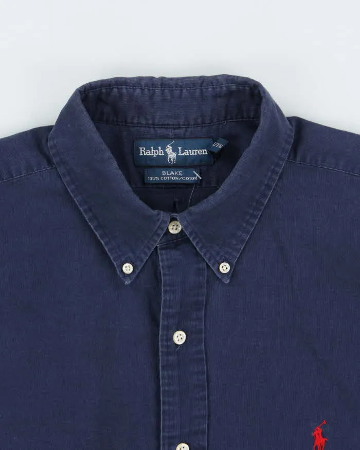 Vintage 1990s Ralph Lauren Blake Navy Long Sleeve Shirt - XL sold by Rokit product image thumbnail 5