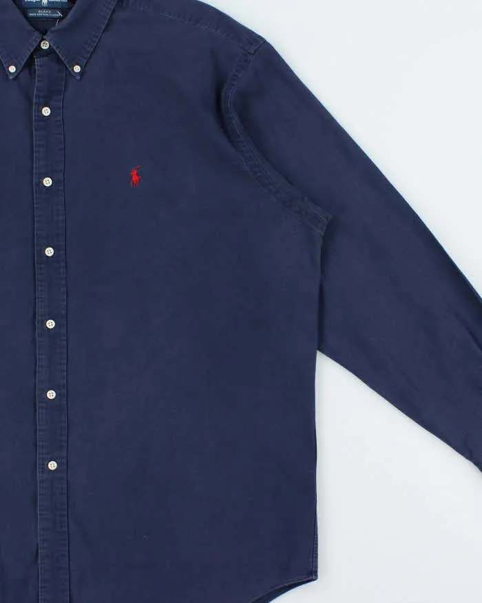 Vintage 1990s Ralph Lauren Blake Navy Long Sleeve Shirt - XL sold by Rokit product image thumbnail 3