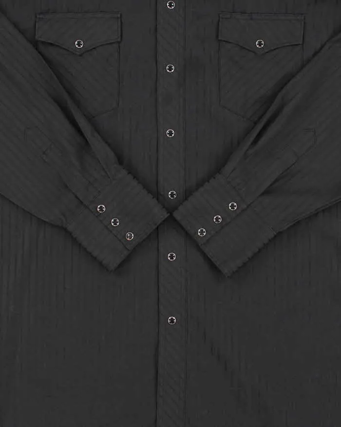 Vintage 1990s Wrangler Striped Snap Button Long Sleeve Western Shirt - XXL sold by Rokit product image thumbnail 4