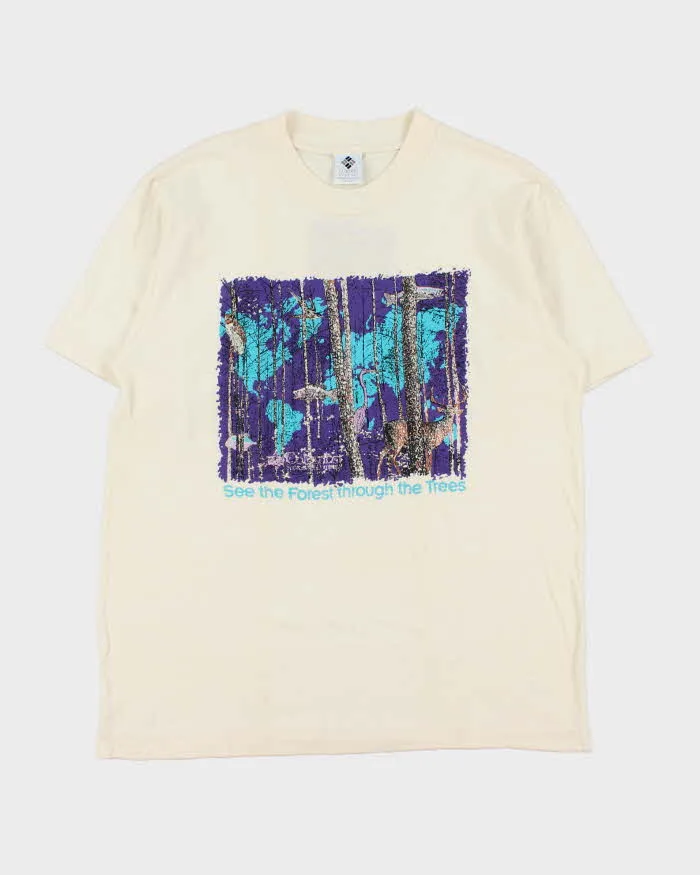 Vintage 1992 Columbia See The Forest Single Stitch Crewneck T-Shirt - L sold by Rokit