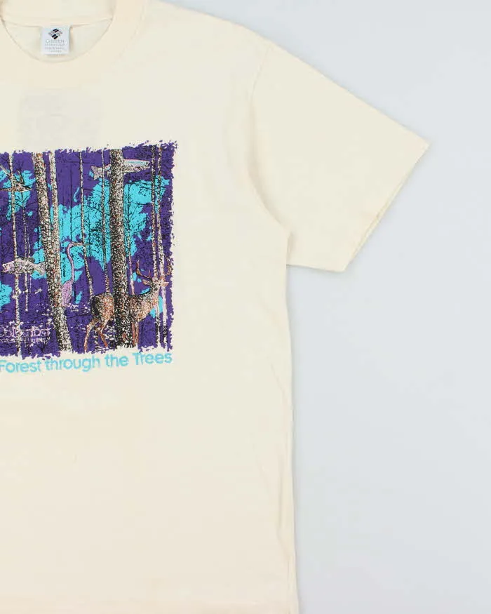 Vintage 1992 Columbia See The Forest Single Stitch Crewneck T-Shirt - L sold by Rokit product image thumbnail 3