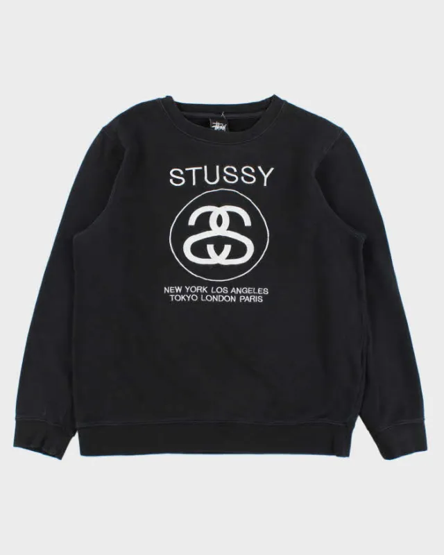 Vintage Stussy International Big Cities Embroidered Crewneck Sweatshirt - L made by Stussy