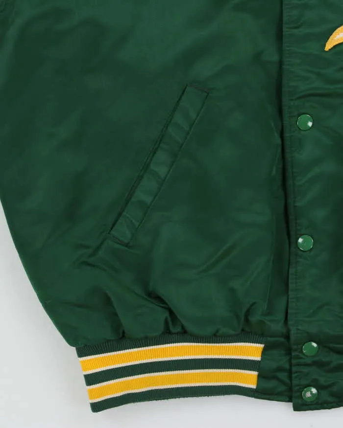 Vintage 1990s Starter Oakland Athletic's MLB Satin Varsity Bomber Jacket - L sold by Rokit product image thumbnail 4