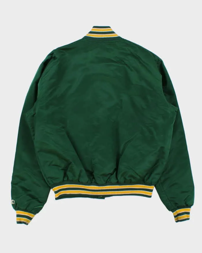 Vintage 1990s Starter Oakland Athletic's MLB Satin Varsity Bomber Jacket - L sold by Rokit product image thumbnail 2