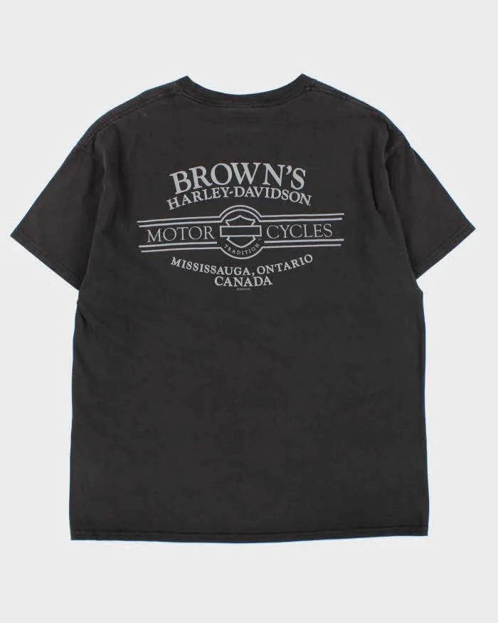 Vintage Harley Davidson Mississauga Flame Crewneck T-Shirt - XL sold by Rokit product image thumbnail 2