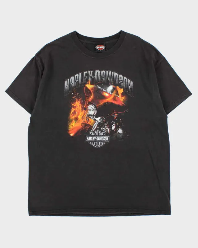 Vintage Harley Davidson Mississauga Flame Crewneck T-Shirt - XL sold by Rokit