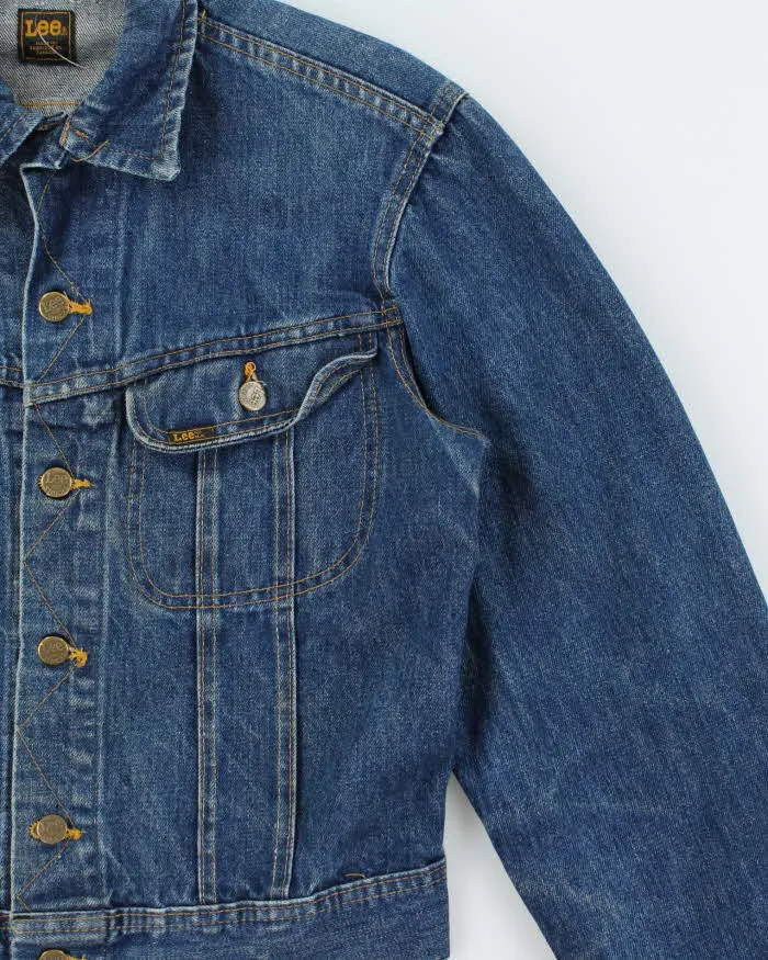 Vintage 1970s Lee Riders Made In Canada Medium Wash Boxy Denim Trucker Jacket - M sold by Rokit product image thumbnail 3