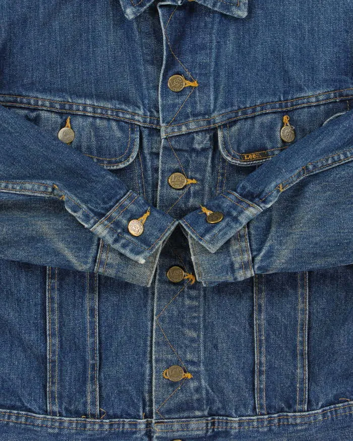 Vintage 1970s Lee Riders Made In Canada Medium Wash Boxy Denim Trucker Jacket - M sold by Rokit product image thumbnail 5