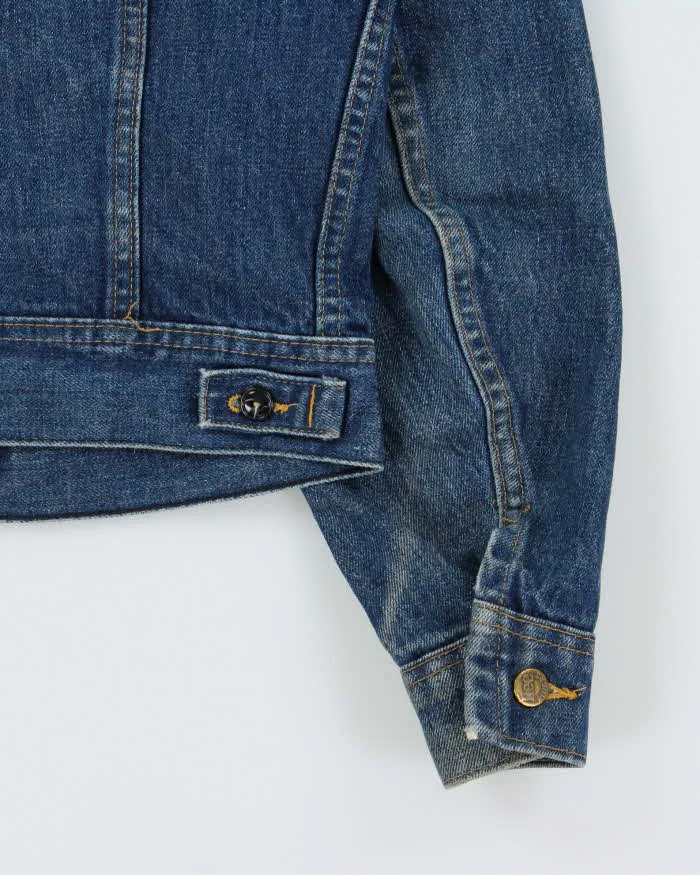 Vintage 1970s Lee Riders Made In Canada Medium Wash Boxy Denim Trucker Jacket - M sold by Rokit product image thumbnail 4