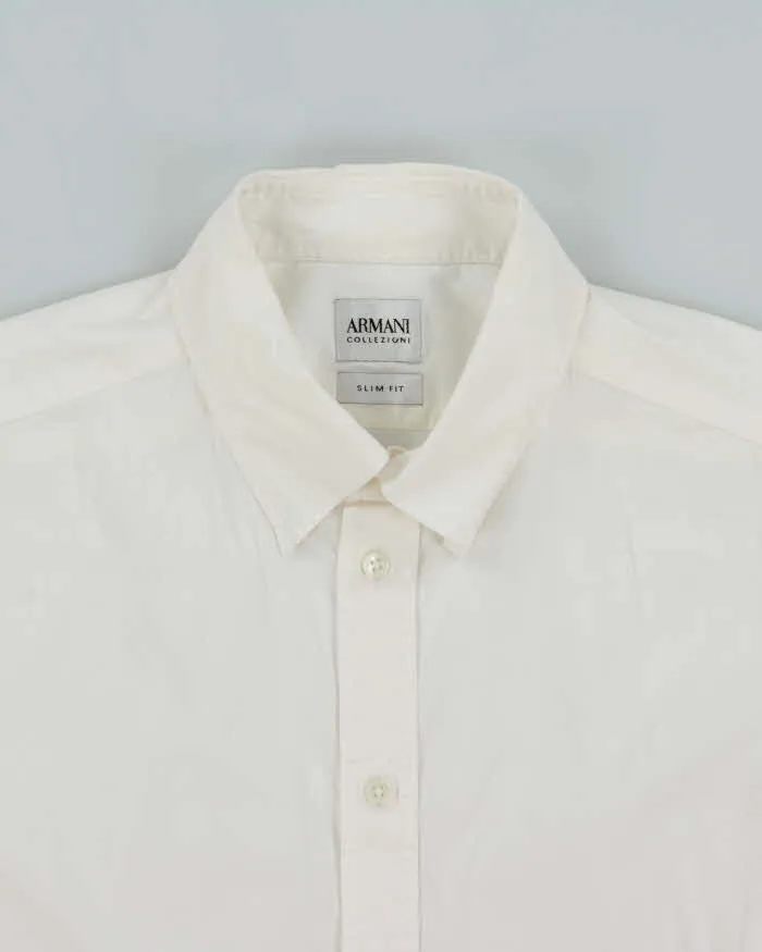 Vintage Armani Collezioni Slim Fit Long Sleeve Dress Shirt - S sold by Rokit product image thumbnail 5