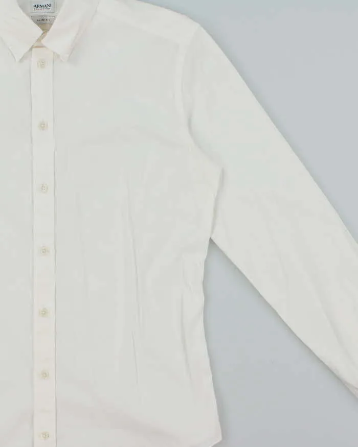 Vintage Armani Collezioni Slim Fit Long Sleeve Dress Shirt - S sold by Rokit product image thumbnail 3