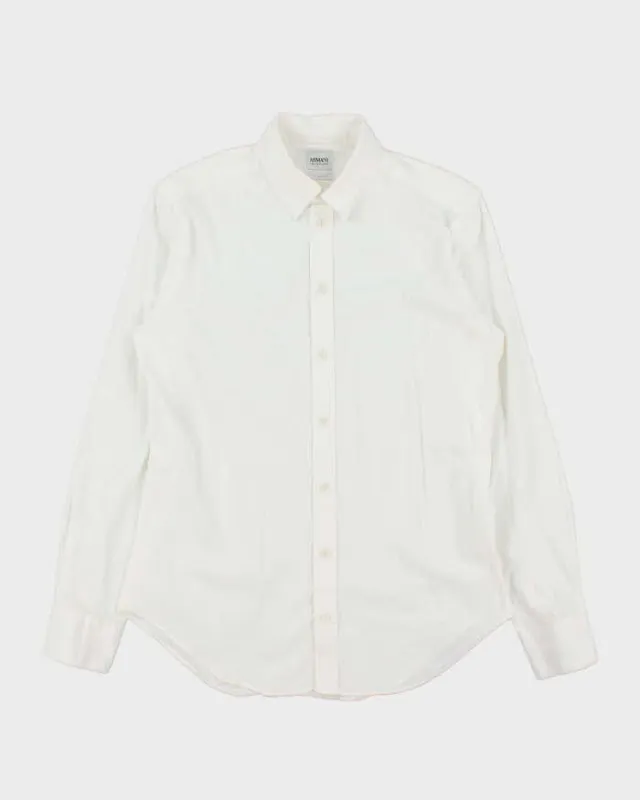 Vintage Armani Collezioni Slim Fit Long Sleeve Dress Shirt - S sold by Rokit