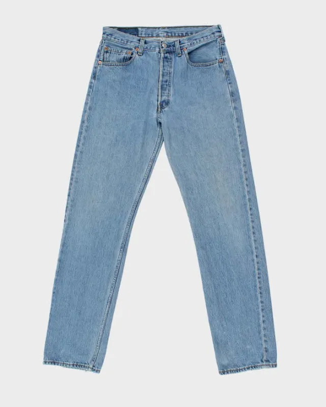Vintage 1997 Levi's 501 Red Tag Made In USA Straight Leg Denim Jeans - W32 L34 sold by Rokit
