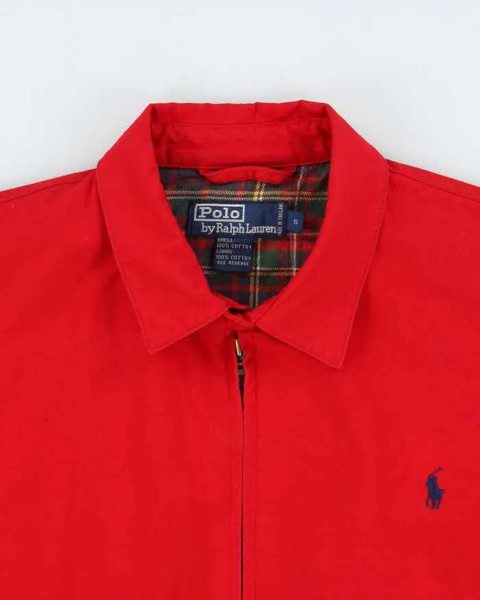 Vintage Early 1990s Polo Ralph Lauren Tartan Lined Cotton Canvas Harrington Jacket - S sold by Rokit product image thumbnail 5