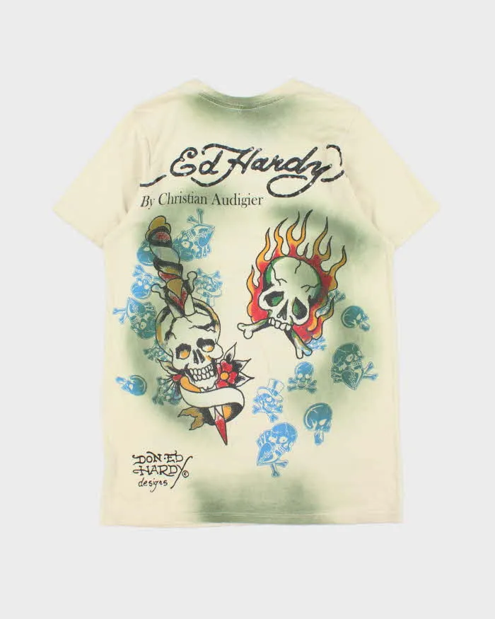 Vintage Y2K 00s Ed Hardy Rhinestone Dyed Graphic Made In USA Crewneck T-Shirt - M sold by Rokit product image thumbnail 2