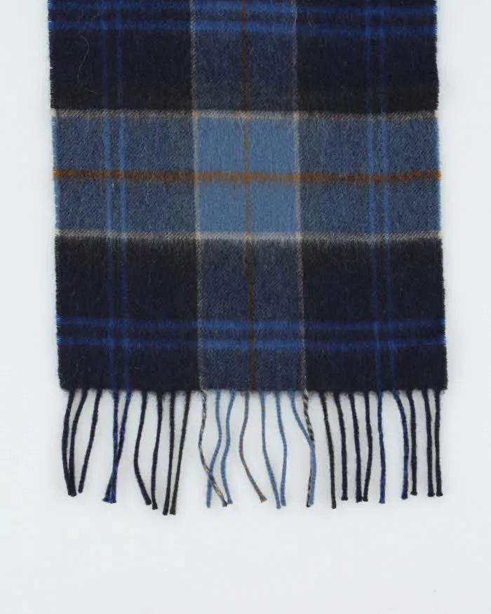 Vintage 00s Barbour Cashmere Merino Wool Blend Check Fringed Unisex Scarf sold by Rokit product image thumbnail 4